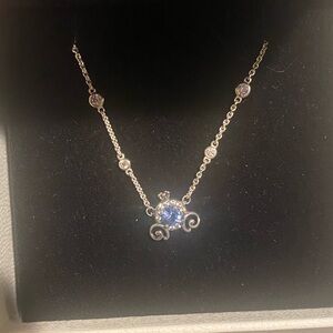 Authentic PANDORA Disney Cinderella Pumpkin Coach Collier Necklace Slipper